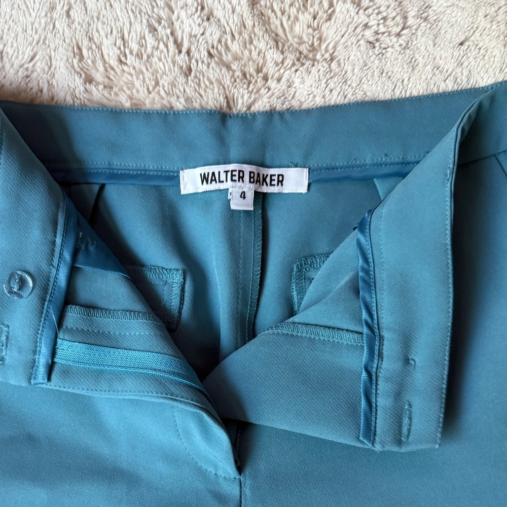 Walter Baker Straight Leg Trousers in Blue - Picture 5 of 6